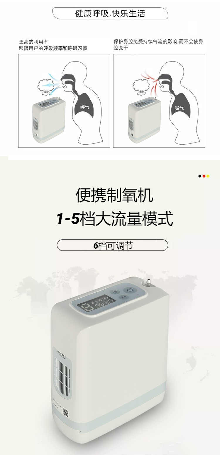 便攜式脈沖制氧機功能